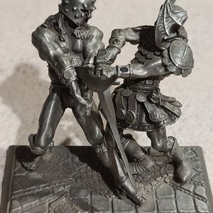 SOLD Partha Tom Meier Gods Of War Battle Scene Pewter Diorama Miniature Figurine